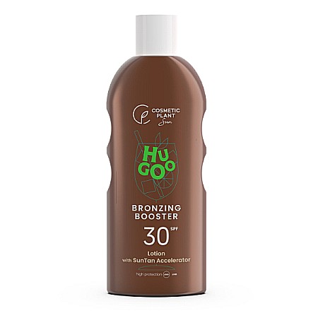 Protectie Solara si dupa Plaja - Lotiune bronzanta Hugoo SPF 30, 200 ml - Cosmetic Plant