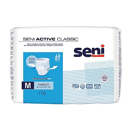 Incontinenta Urinara - Scutece tip chilot Active Classic marimea M, 10 bucati - Seni
