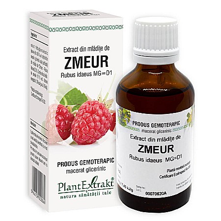Tincturi si Gemoderivate - Extract din mladite de zmeur - Rubus idaeus, 50 ml - PlantExtrakt