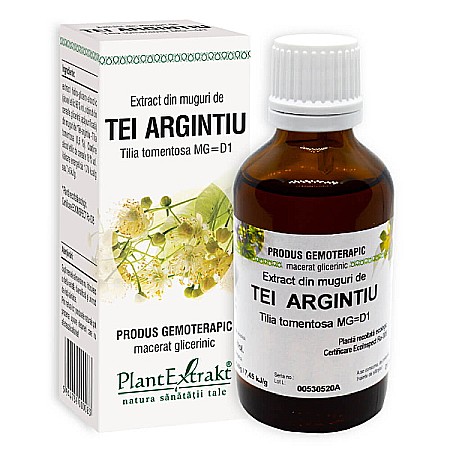 Tincturi si Gemoderivate - Extract din muguri de tei argintiu - Tilia tomentosa, 50 ml - PlantExtrakt