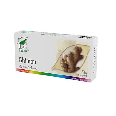 Digestie - Ghimbir, 30 capsule - Pro Natura