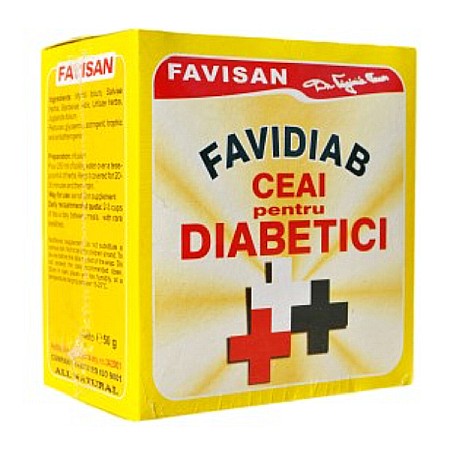 Ceai pentru diabetici Favidiab, 50 g - Favisan