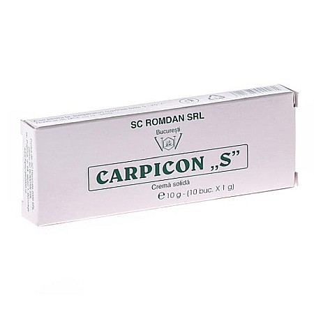 Hemoroizi - Supozitoare Carpicon S, 10 g - Romdan