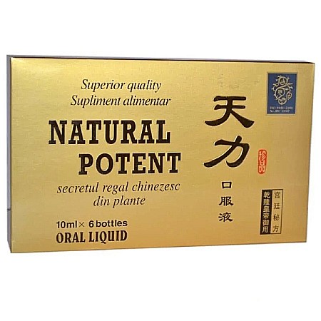Viata Sexuala - Natural Potent, 6 fiole x 10 ml - China Naturalia