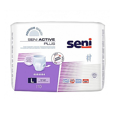 Ingrijire Intima - Scutece pentru Adulti Seni Active Plus, Large, 10 bucati - Seni