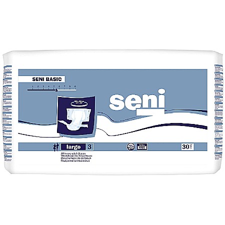 Ingrijire Intima - Scutece pentru Adulti Seni Basic, Large, 30 bucati - Seni