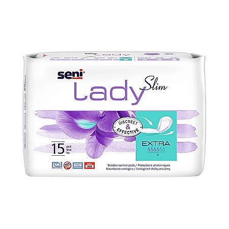 Absorbante si Tampoane - Absorbante Zilnice Seni Lady Slim Extra, 15 bucati - Seni