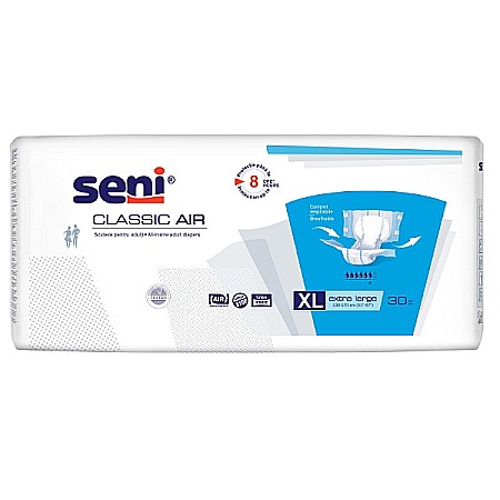 Ingrijire Intima - Scutece Adulti Seni Classic Air, Extra Large, 30 bucati - Seni