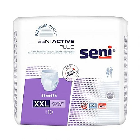 Ingrijire Intima - Scutece pentru Adulti Tip Chilot Seni Active Plus XXL, 10 bucati - Seni