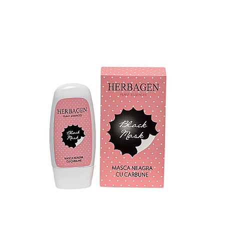 Ingrijire Fata - Masca neagra cu carbune, 50 g - Herbagen