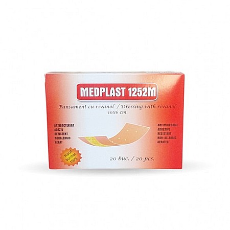 Comprese si Plasturi pentru Rani - Medplast 1252 (10x6cm), 20 bucati - Mebra Brasov