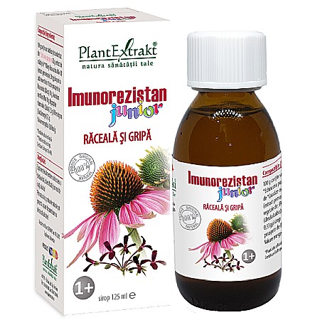 Siropuri Raceala si Gripa - Imunorezistan Junior, 125 ml - PlantExtrakt