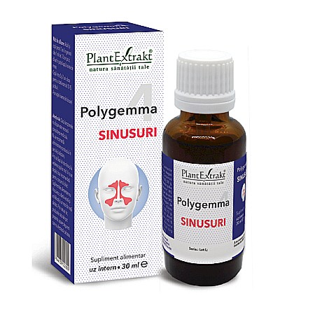 Tincturi si Gemoderivate - Polygemma nr. 4 - Sinusuri, 30 ml - PlantExtrakt