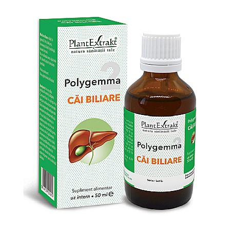 Tincturi si Gemoderivate - Polygemma nr. 2 - Cai biliare, 50 ml - PlantExtrakt