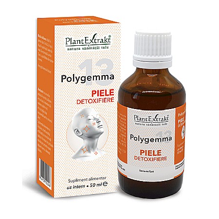 Tincturi si Gemoderivate - Polygemma nr. 13 - Piele detoxifiere, 50 ml - PlantExtrakt