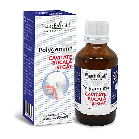 Tincturi si Gemoderivate - Polygemma nr. 5 - Cavitate bucala si gat, 50 ml - PlantExtrakt