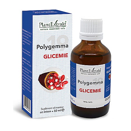 Tincturi si Gemoderivate - Polygemma nr. 19 - Glicemie, 50 ml - PlantExtrakt