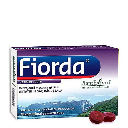 Dureri de Gat - Fiorda coacaze negre, 30 comprimate - PlantExtrakt