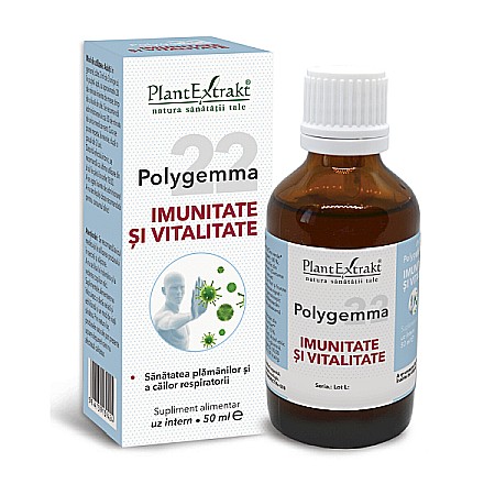 Tincturi si Gemoderivate - Polygemma nr. 22 - Imunitate si vitalitate, 50 ml - PlantExtrakt
