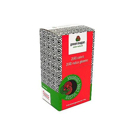 Indulcitori si Zahar - Indulcitor natural Green Sugar, 25 sticks - Remedia
