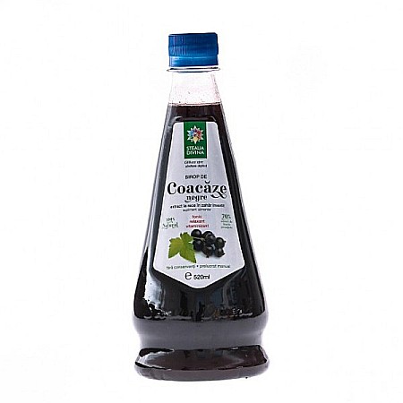 Sucuri si Siropuri Naturale - Sirop de coacaze negre, 520 ml - Steaua Divina