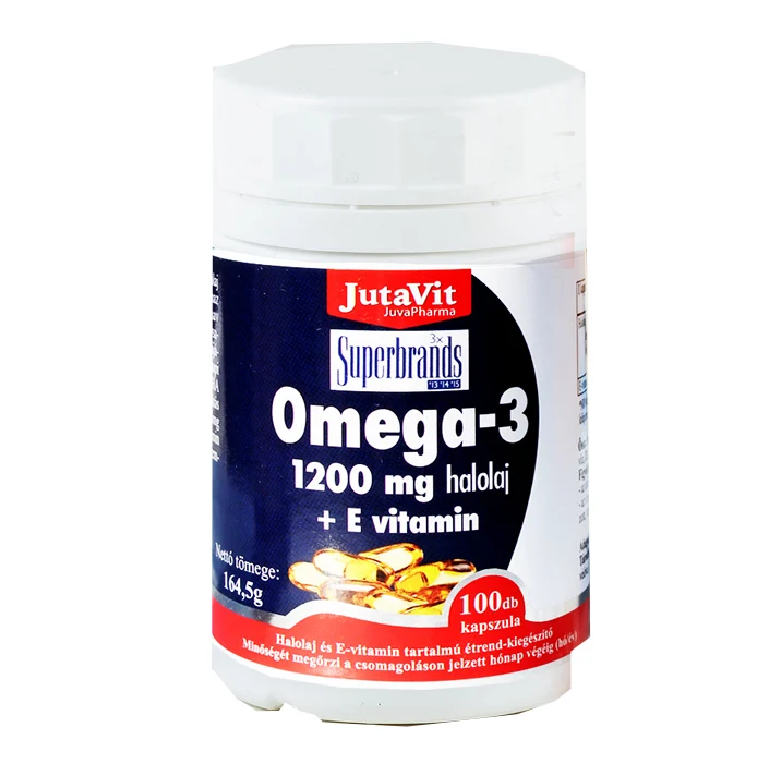 Imunitate Adulti - Omega-3 1200 mg Ulei de Peste + Vitamina E 100 Capsule, JutaVit