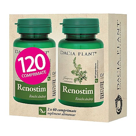 Antiseptici Urinari - Renostim, 2 x 60 comprimate - Dacia Plant