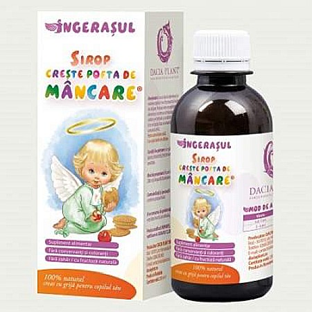 Lipsa Apetitului - Ingerasul sirop pofta de mancare, 200 ml - Dacia Plant