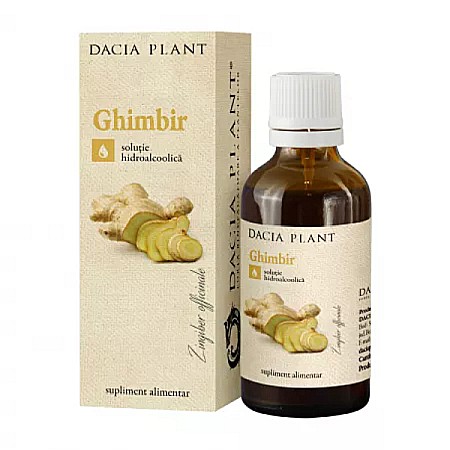 Tincturi - Tinctura ghimbir, 50 ml - Dacia Plant