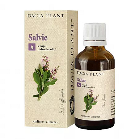 Tincturi - Tinctura salvie, 50 ml - Dacia Plant
