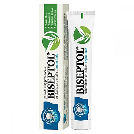 Pasta de Dinti - Biseptol Pasta Dinti cu Bicarbonat si Argint Ionic, 75 ml – Ceres Pharma