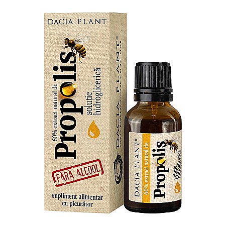Propolis fara alcool picurator, 20 ml - Dacia Plant