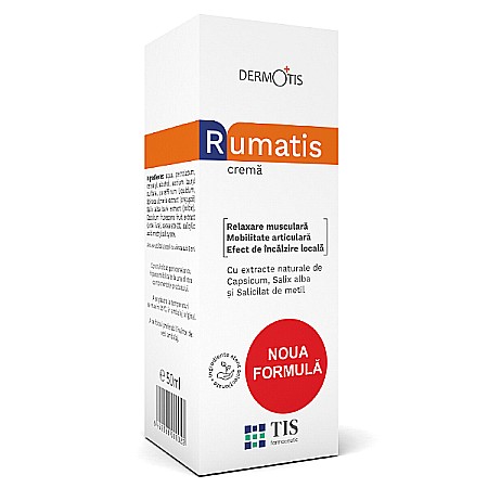 Traumatisme - RumaTis Crema Relaxanta Dermotis, 50 ml - Tis Farmaceutic