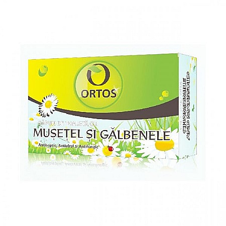 Sapun - Sapun cu extract de musetel si galbenele, 100 g - Ortos