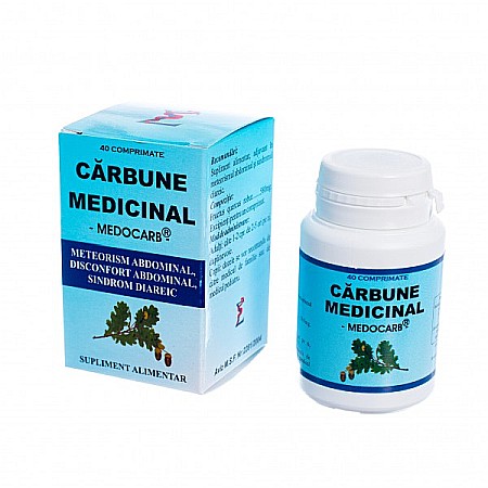 Balonare - Carbune Medicinal, 40 comprimate - Elidor