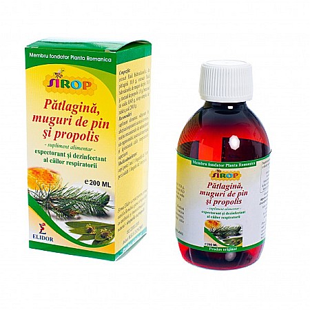 Metabolism - Sirop cu muguri de pin, cu patlagina si propolis, 200 ml - Elidor