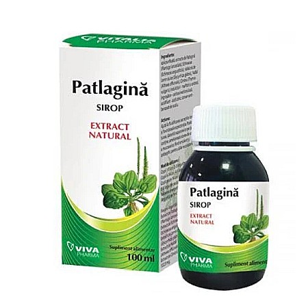 Siropuri de Tuse - Sirop de patlagina, 100 ml - Vitalia