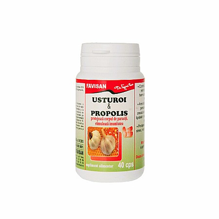 Imunitate Adulti - Usturoi si propolis, 40 capsule - Favisan