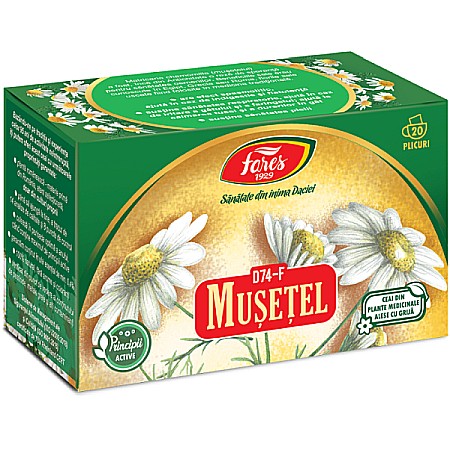 Ceaiuri - Ceai musetel, 1 g 20 plicuri - Fares