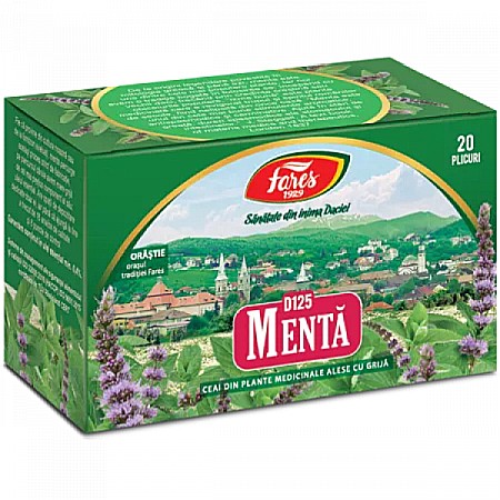 Ceai de menta, D125, 20 plicuri - Fares