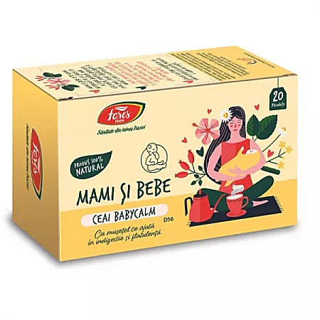 Ceaiuri - Ceai babycalm, D56, 20 plicuri - Fares