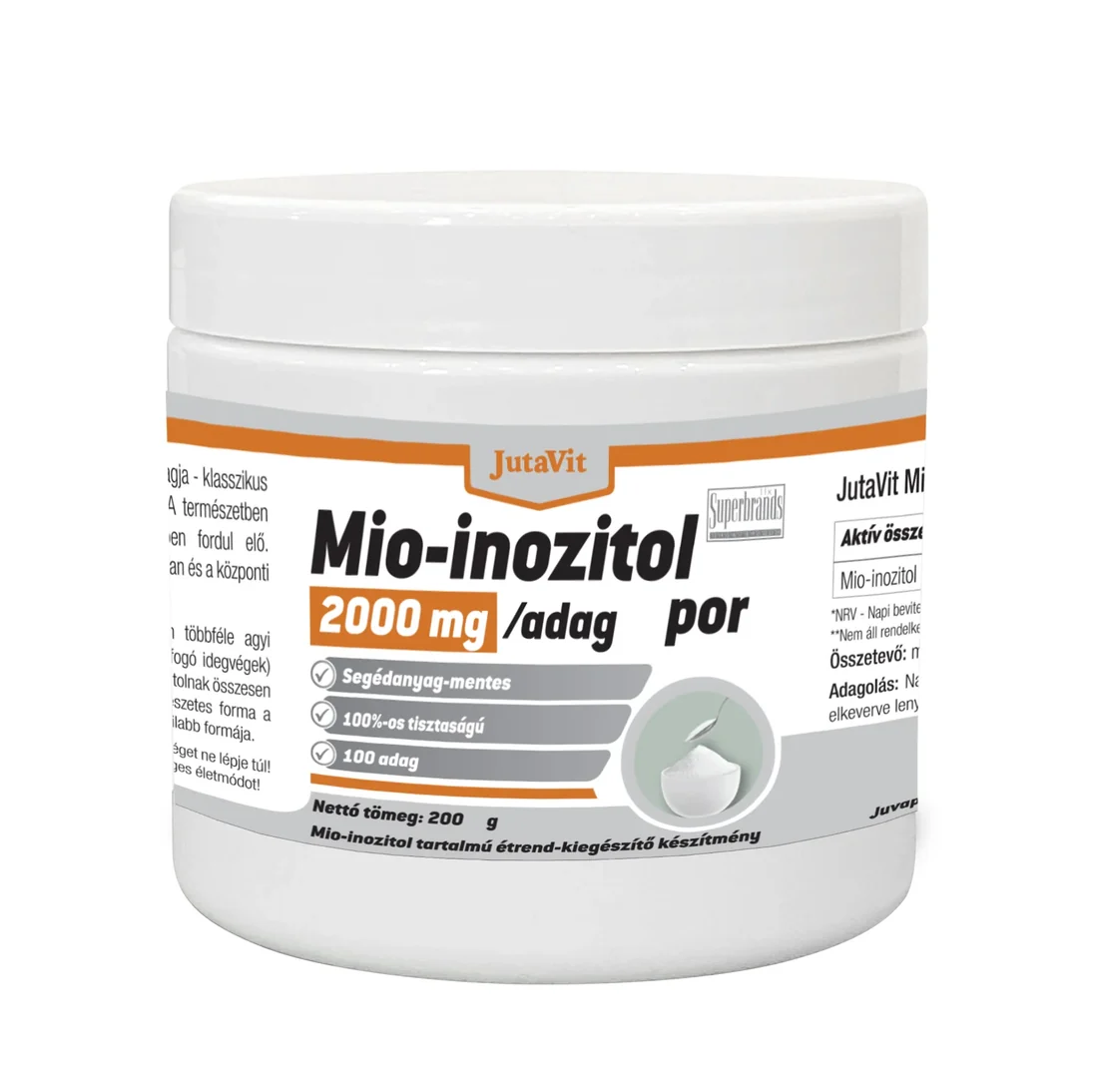 Imunitate Adulti - Mio-inozitol 2000 mg, pulbere, JutaVit