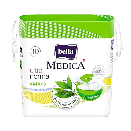 Absorbante si Tampoane - Absorbante Medica Ultra Normal, 4 Picaturi, 10 bucati - Bella