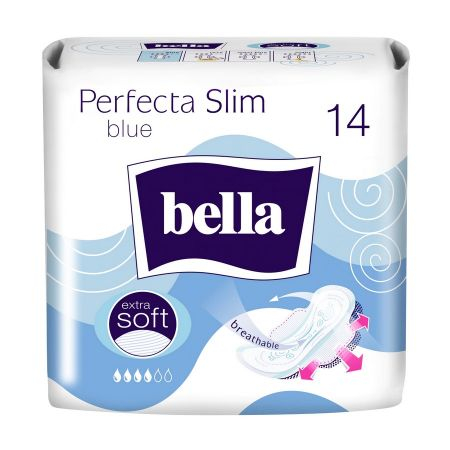 Ingrijire Personala - Absorbante Perfecta Slim Blue, 14 bucati - Bella