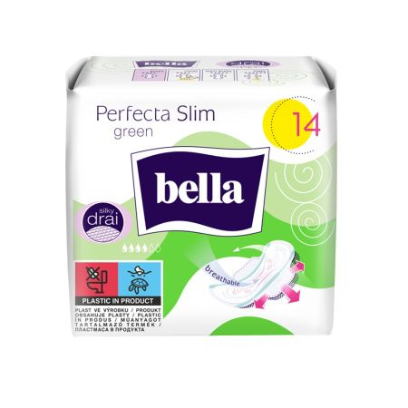 Absorbante Perfecta Slim Green, 14 bucati - Bella