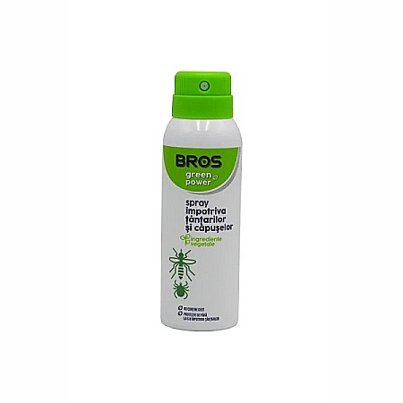 Protectie Anti-insecte - Aerosol impotriva tantarilor si capuselor Green Power, 90 ml - Bros