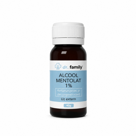 Servetele si Igienizanti - Alcool mentolat 1%, 40 g - Dr. Family