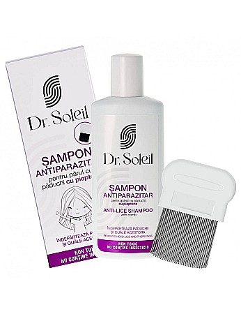 Sampon Antiparazitar, 200 ml + Pieptene - Dr. Soleil [1]