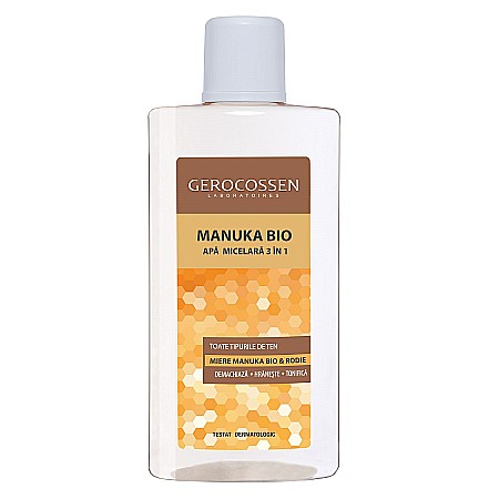 Demachiere si Curatare Ten - Manuka Bio Apa Micelara 3 in 1 cu Rodie, 300 ml - Gerocossen