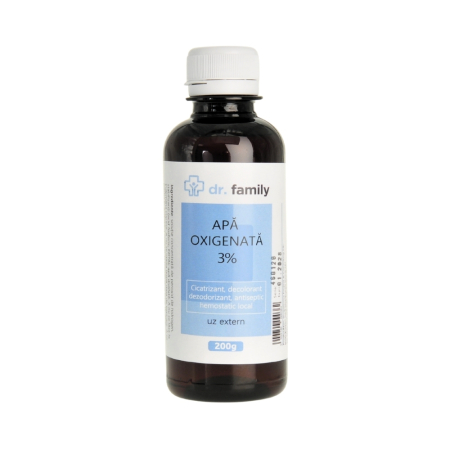 Antiseptice - Apa oxigenata 3%, 200 ml - Dr. Family